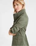 High collar quilted jacket - 3