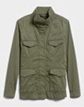 High collar quilted jacket - 3