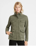High collar quilted jacket - 3